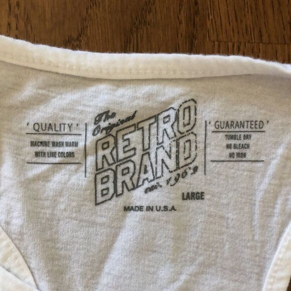 “Save Water Drink Margaritas” Retro Brand Tank Size Large - Picture 3 of 5